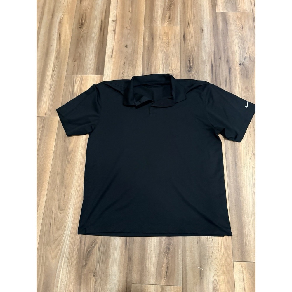 Nike Golf‎ Polo Shirt Black Men's XL Active Wear